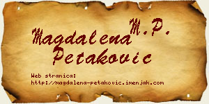 Magdalena Petaković vizit kartica